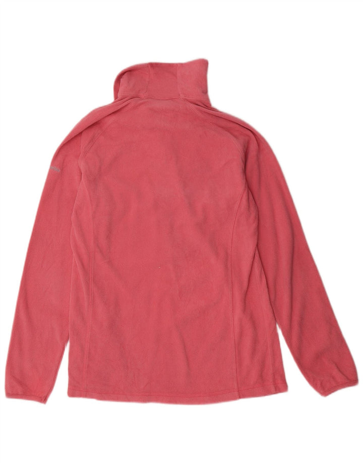 COLUMBIA Damen-Fleecepullover mit Reißverschluss am Hals, UK 12, Mittelrosa, Polyester