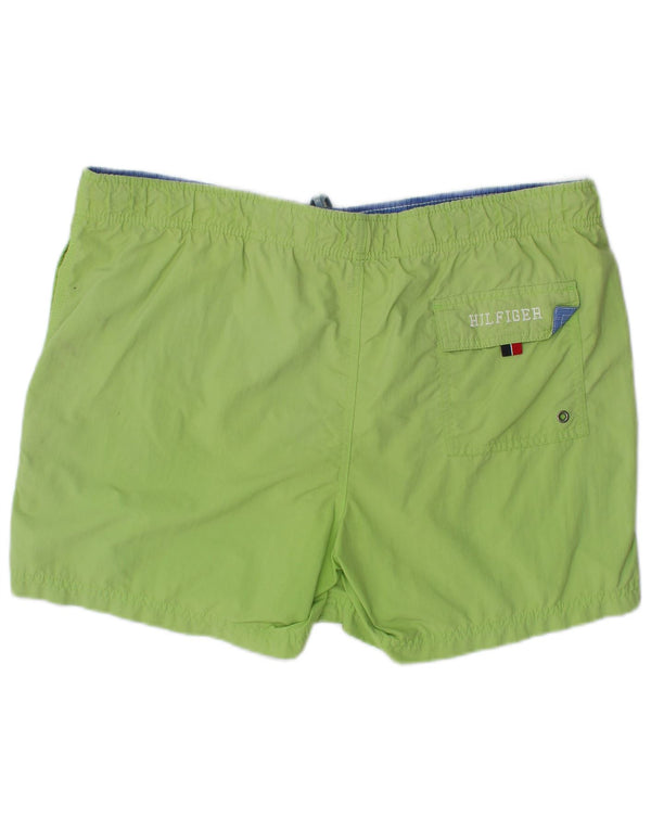 Tommy Hilfiger Herren-Badeshorts aus mittelgrünem Polyester