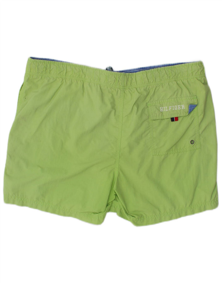 Tommy Hilfiger Herren-Badeshorts aus mittelgrünem Polyester
