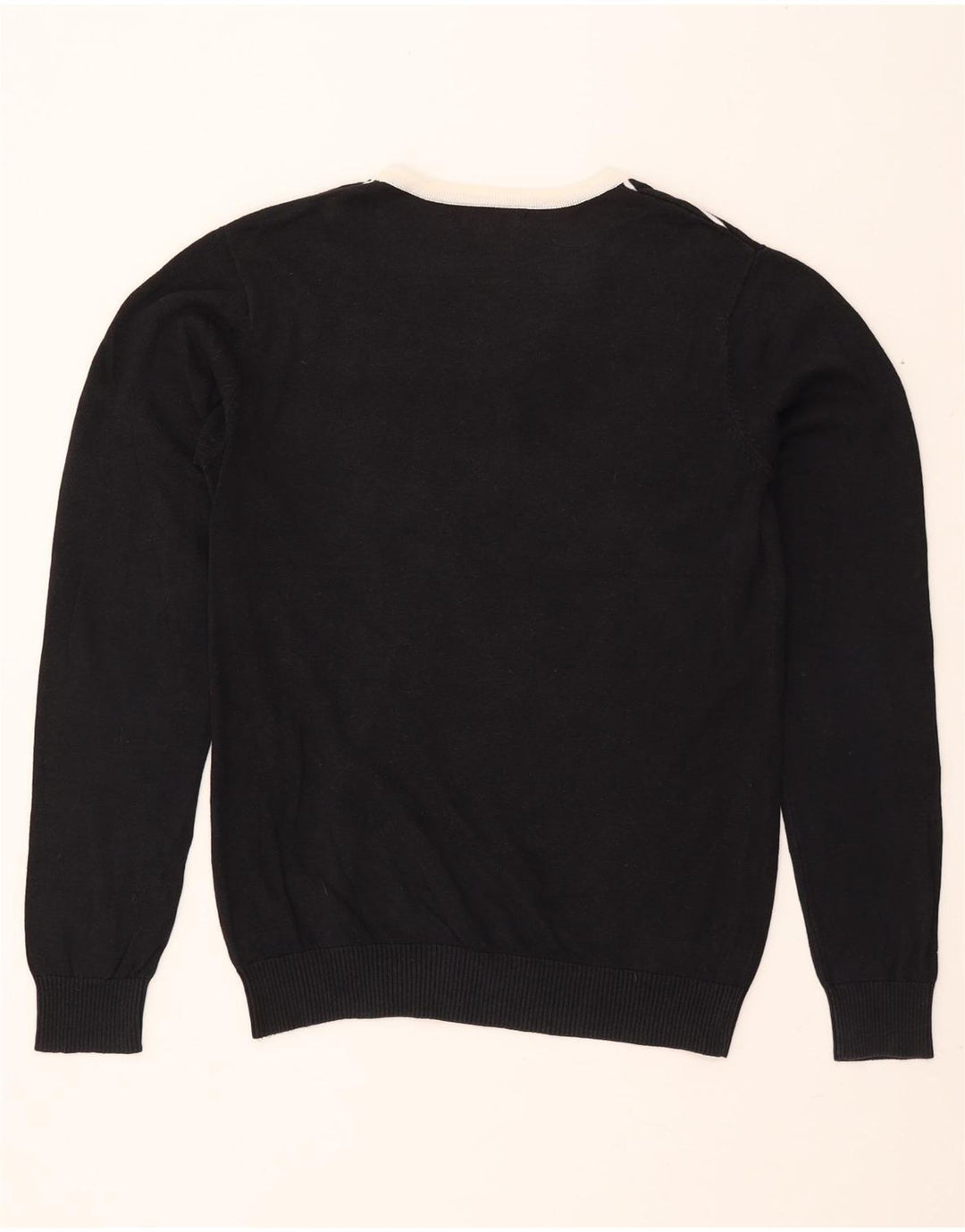 JACK & JONES Herren-Pullover mit V-Ausschnitt, groß, schwarz gestreift