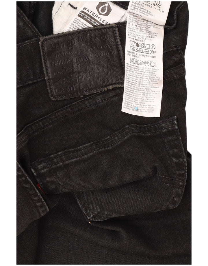 Levi's Herren 511 Slim Jeans W33 L27 Schwarze Baumwolle