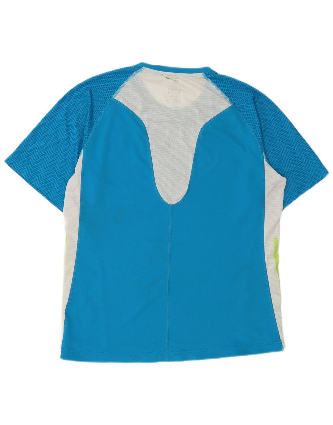 Adidas Herren Climacool T-Shirt Top, großes blaues Farbblock-Polyester
