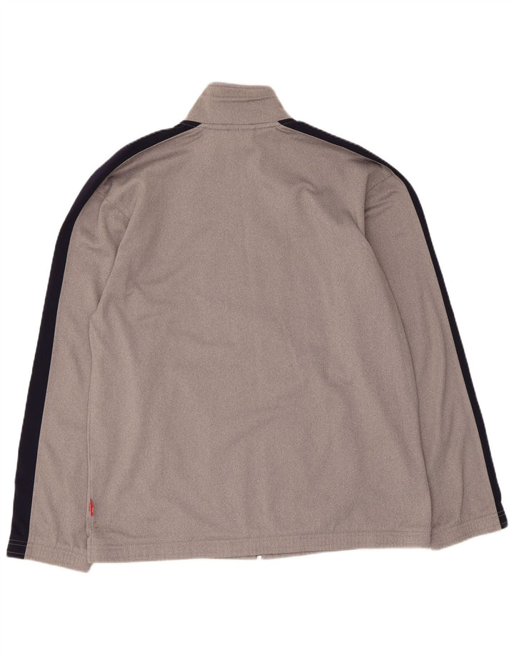 Puma Jungen-Trainingsanzug-Top-Jacke, 15–16 Jahre, graues Farbblockdesign