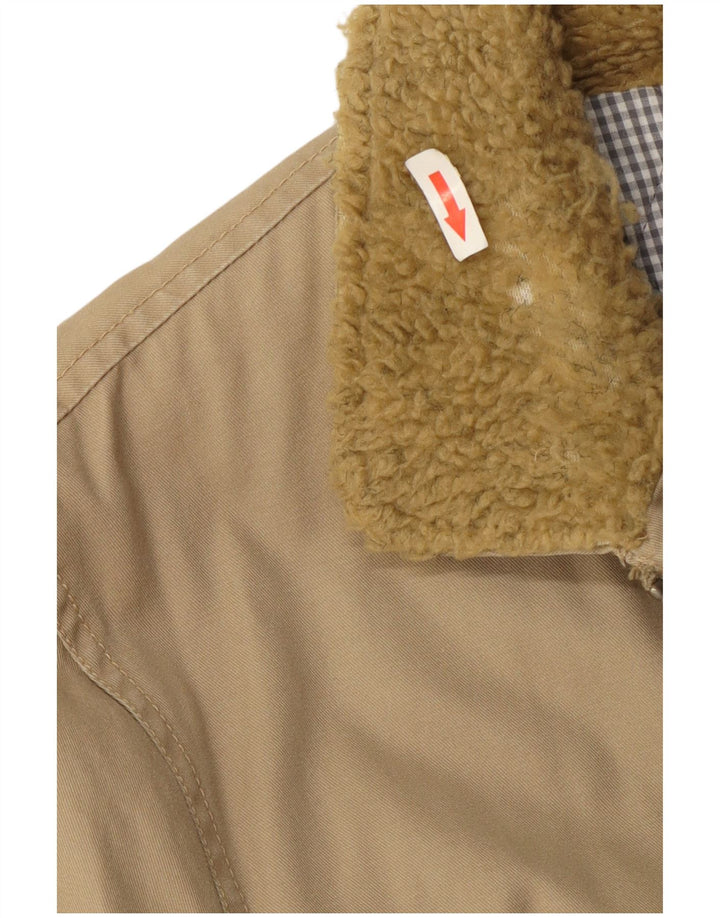 French Connection Herren-Windbreaker-Jacke, UK 42, XL, Beige, Baumwolle