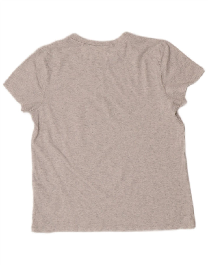 Levi's Damen T-Shirt Top UK 12 Mittelgraue Baumwolle