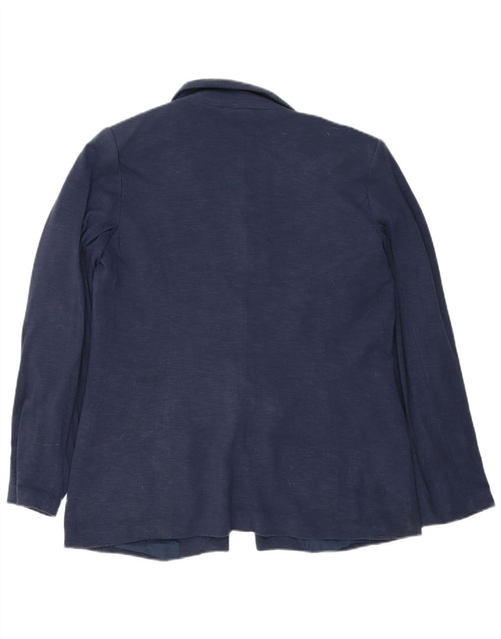 Oasis Damen-Blazer, übergroß, 1 Knopf, Größe UK 12, Mittelmarineblau