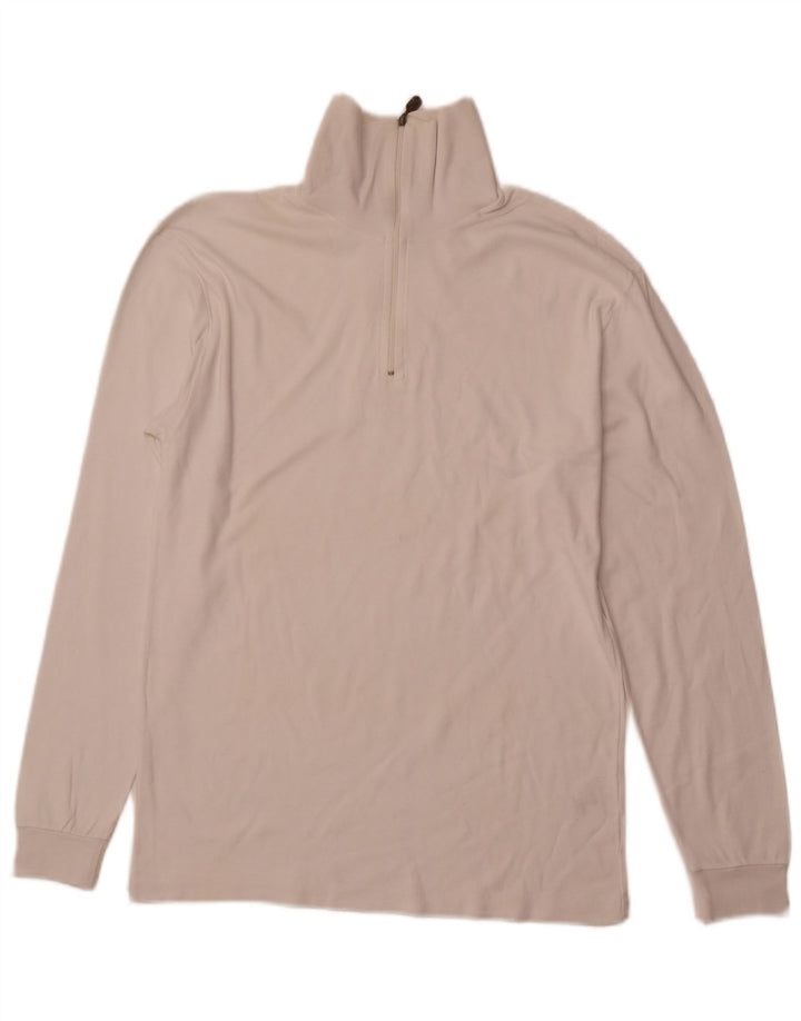 CONTE OF FLORENCE Damen Pullover-Trainingsanzugoberteil mit Reißverschluss, IT 52, 2XL, Weiß
