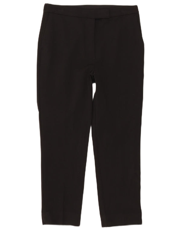 Marks & Spencer Damen Crop Casual Hose UK 12 Medium W30 L24 Schwarz
