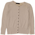Marks & Spencer Damen Crop Cardigan Pullover UK 10 Small Off White Viscose