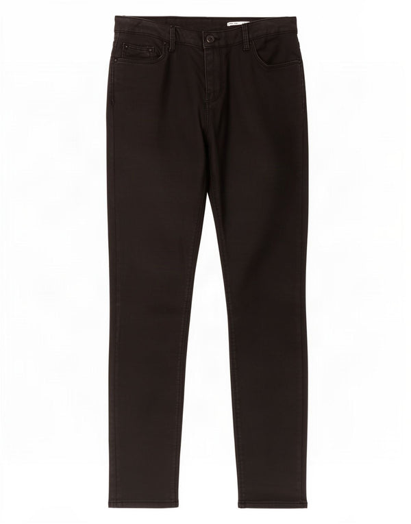 Zara Damen Slim Casual Hose EU 38 Small W28 L28 Schwarze Baumwolle