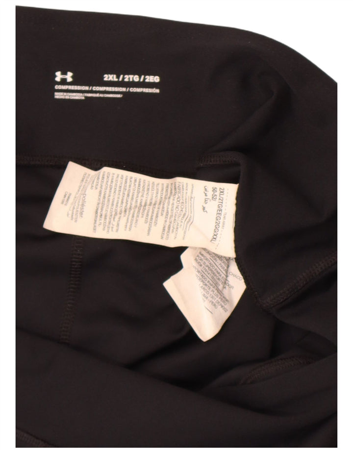 Under Armour Damen Capri-Leggings UK 20 2XL Schwarz Polyester