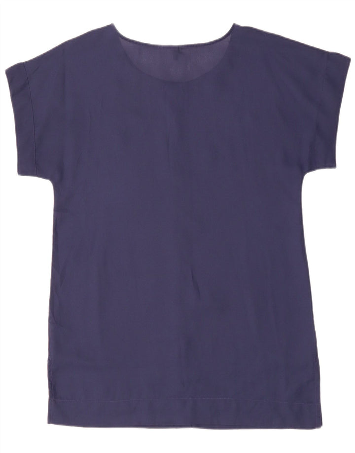 BENETTON Damen Tunikakleid UK 14 Mittel Marineblau