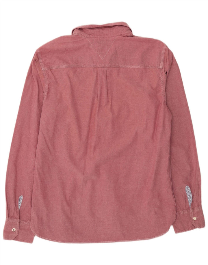 Tommy Hilfiger Herren-Hemd, groß, rosa, Baumwolle
