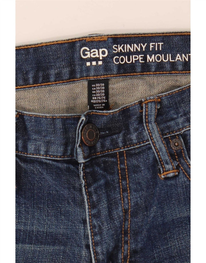 Gap Damen Skinny Jeans W30 L30 Blaue Baumwolle