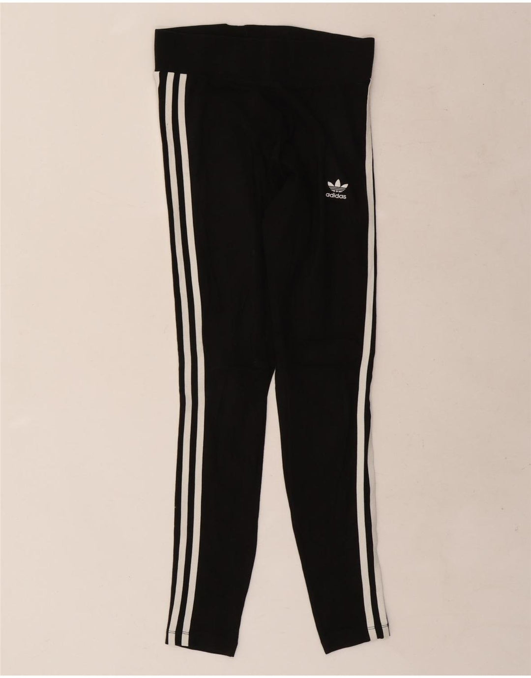 ADIDAS Damen Leggings UK 8 Small Schwarz