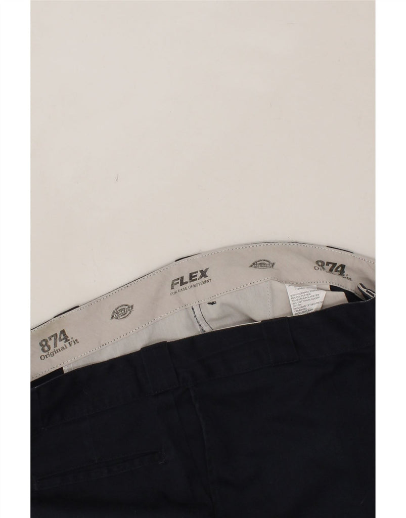 DICKIES Mens 874 Original Fit Straight Chino Trousers W41 L32 Navy Blue Vintage Dickies and Second-Hand Dickies from Messina Hembry 