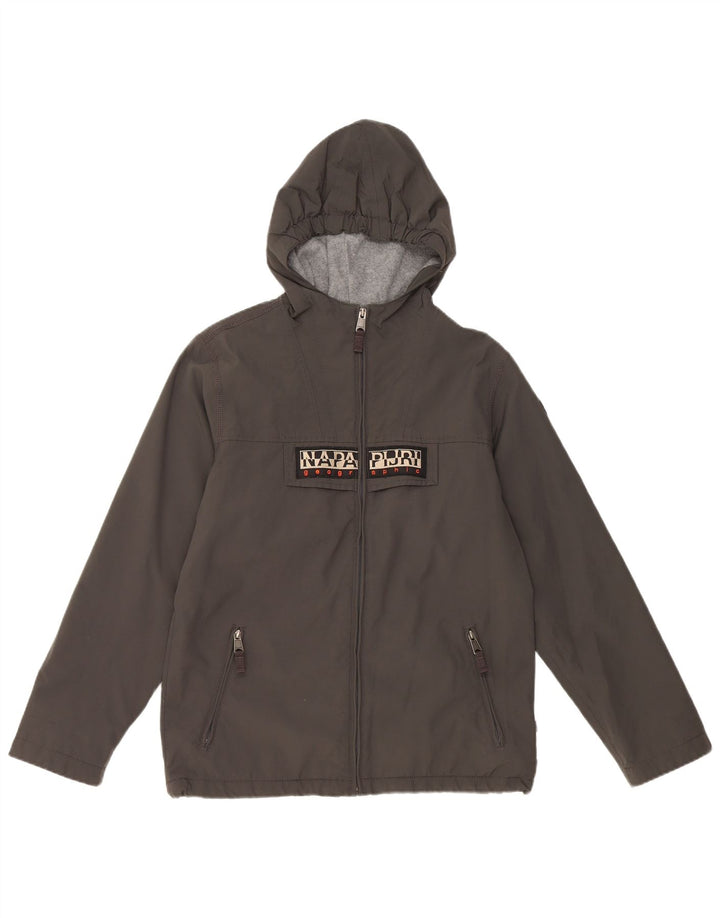 NAPAPIJRI Jungen Geographic Graphic Windjacke, 13–14 Jahre, Grau