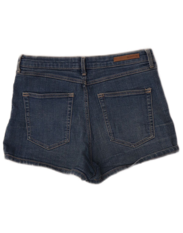 Zara Damen Jeansshorts EU 38 Small W28 Blaue Baumwolle