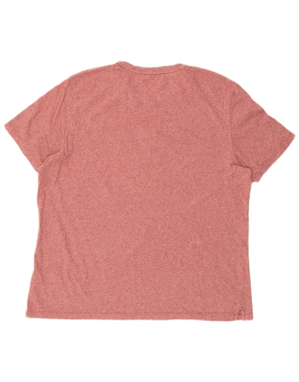 Fat Face Herren Grafik T-Shirt Top 2XL Rosa Baumwolle