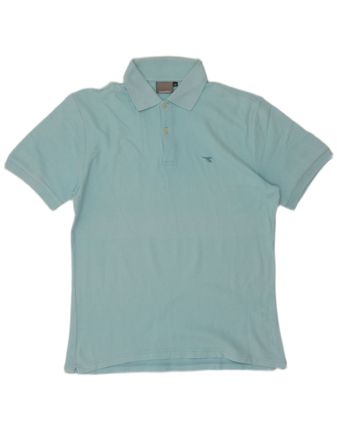 Diadora Herren-Poloshirt aus mittelblauer Baumwolle