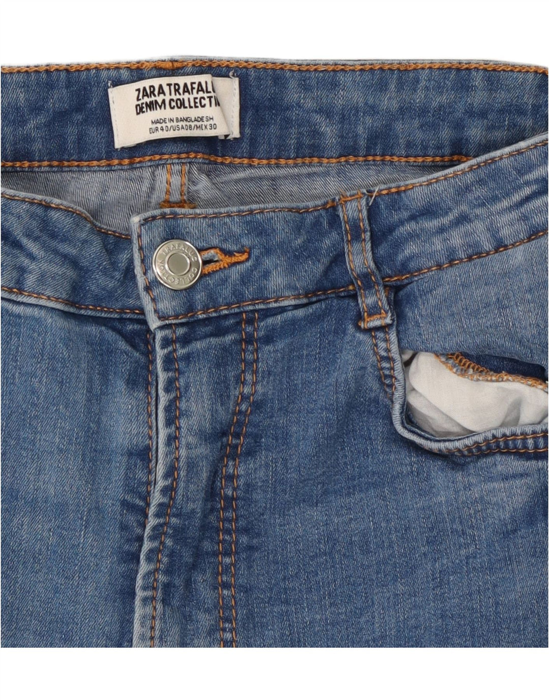 Zara Damen Skinny Jeans EU 40 Medium W30 L27 Blau