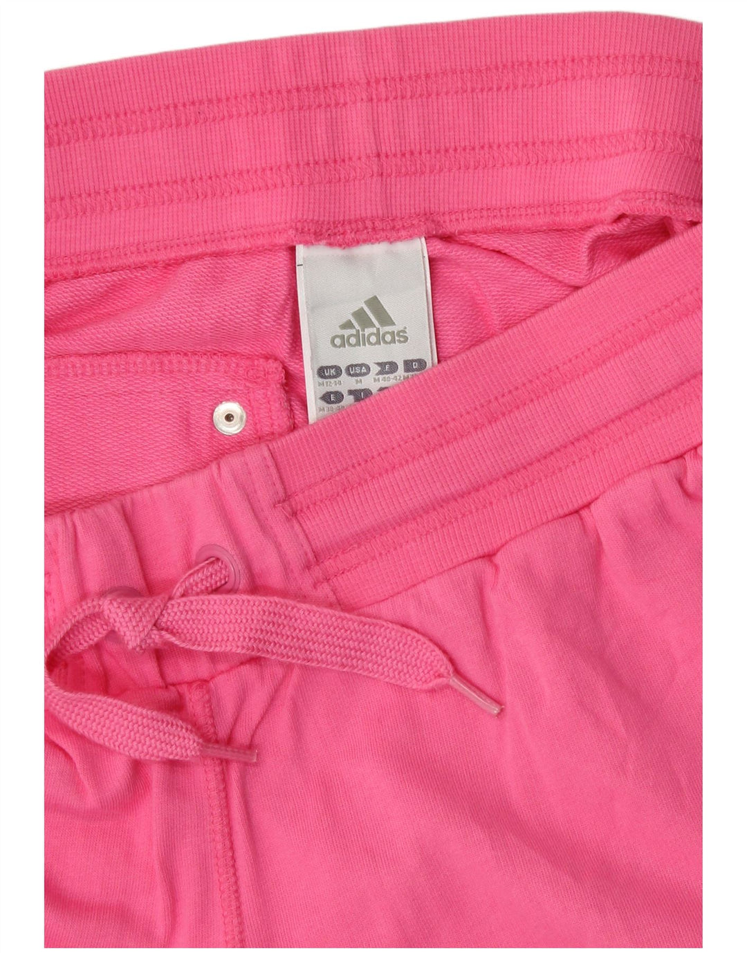 Adidas Damen Bermuda Sport Shorts UK 12/14 Mittelrosa Baumwolle