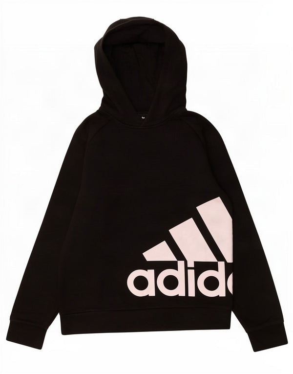 Adidas Jungen Graphic Hoodie Pullover 13–14 Jahre, schwarze Baumwolle