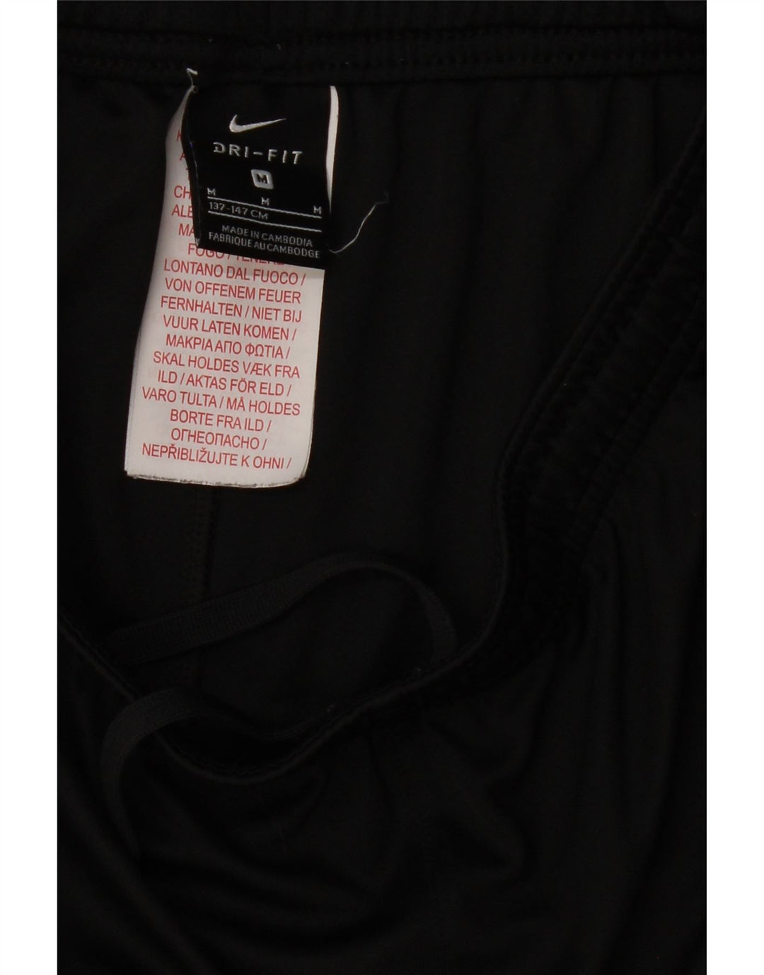 NIKE Jungen Dri Fit Sportshorts 10–11 Jahre Mittelschwarzes Polyester