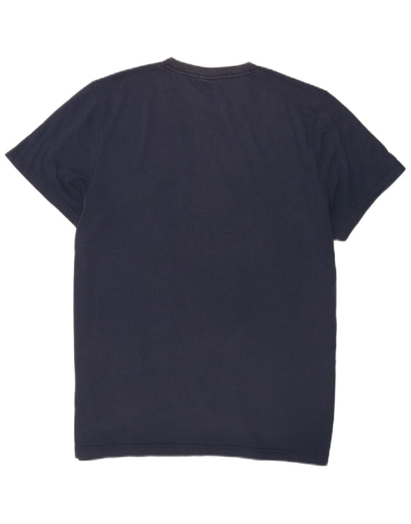 Abercrombie & Fitch Herren Muscle Graphic T-Shirt Top 2XL Marineblau Baumwolle