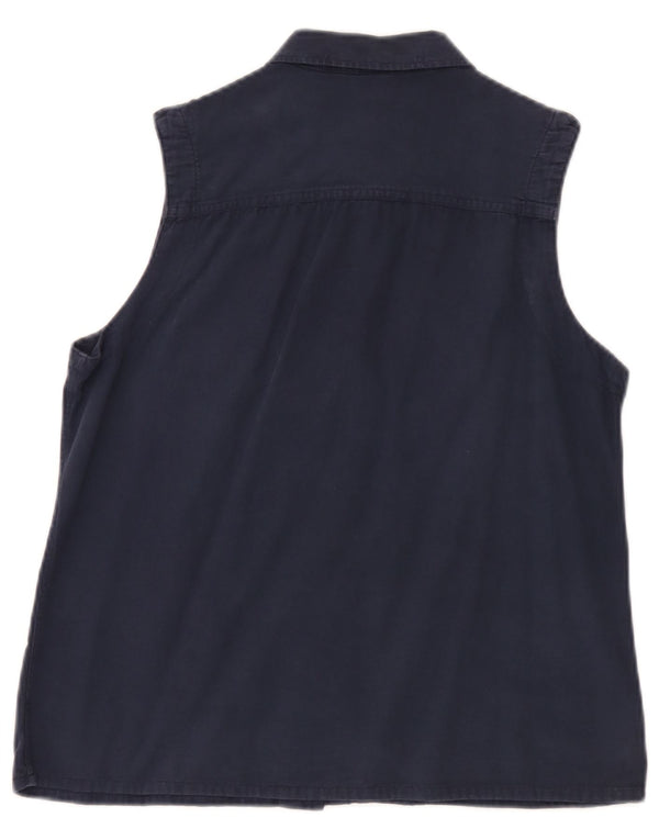 Murphy & Nye Damen Marine Heritage Ärmelloses Hemd UK 16 Large Marineblau