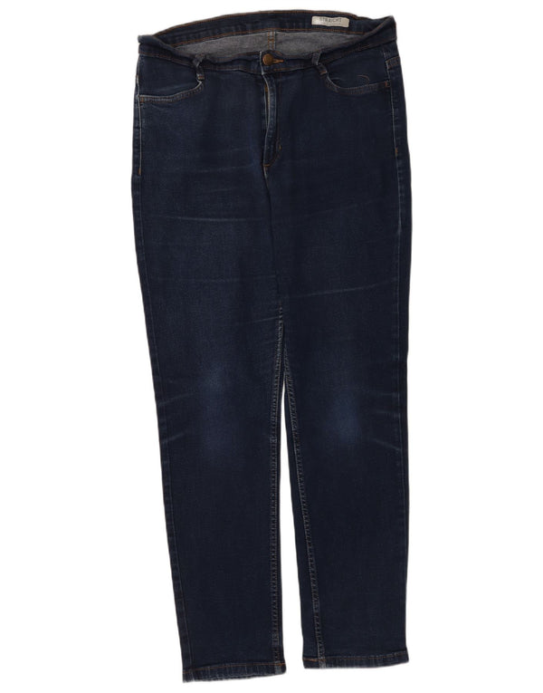 Marks & Spencer Damen Regular Straight Jeans UK 16 Large W34 L28 Marineblau