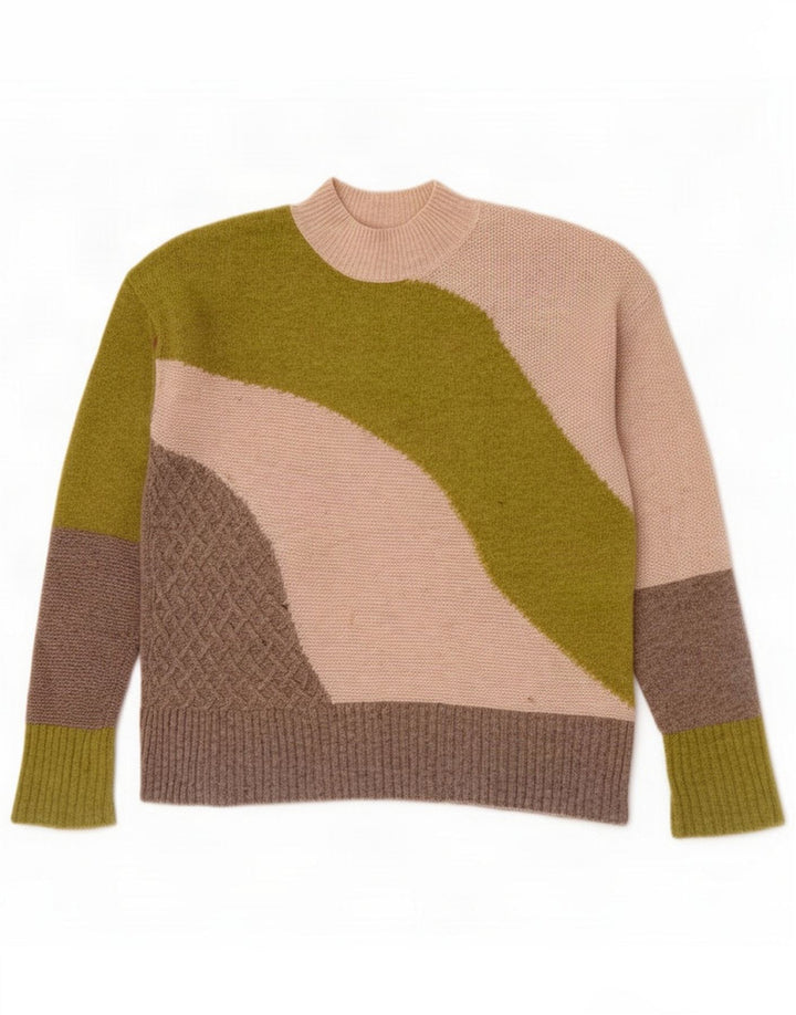 White Stuff Rollkragenpullover für Damen, UK 10, Klein, Mehrfarbig