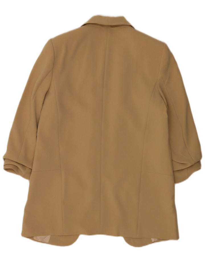 Zara Damen-Blazer, übergroß, 3/4-Ärmel, offen, Gr. 10, Größe S, Beige