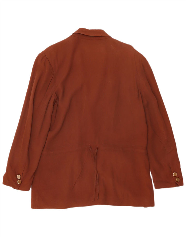Edwige Fenech Damen Zweireihige Blazerjacke IT 44 Mittelbraun