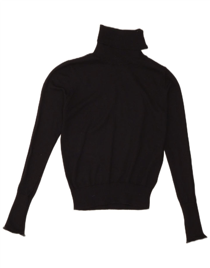 Zara Damen-Pullover mit Rollkragen, Gr. 10, Größe S, Schwarz, Polyester