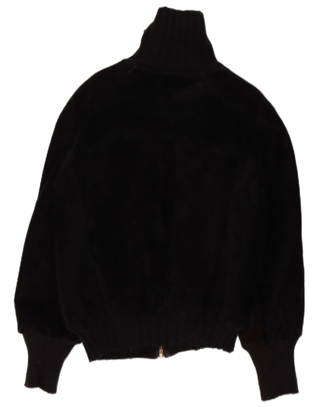 Vintage Herren Sherpa Lederjacke IT 44 XS Schwarz Retro