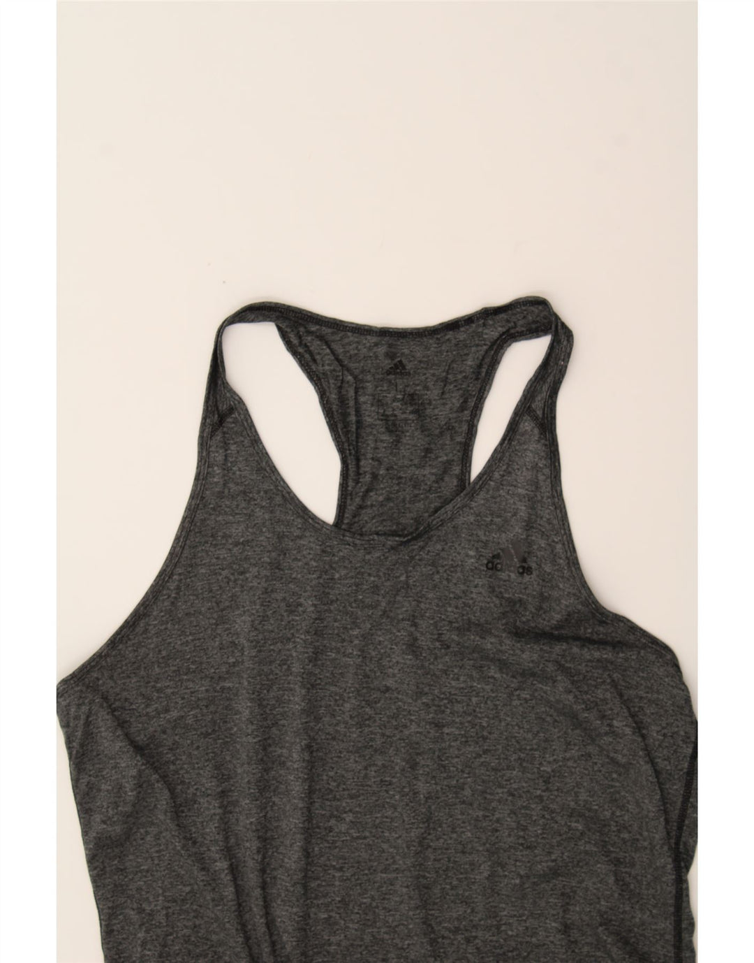 ADIDAS Womens Vest Top UK 16/18 Large Grey Polyester Vintage Adidas and Second-Hand Adidas from Messina Hembry 