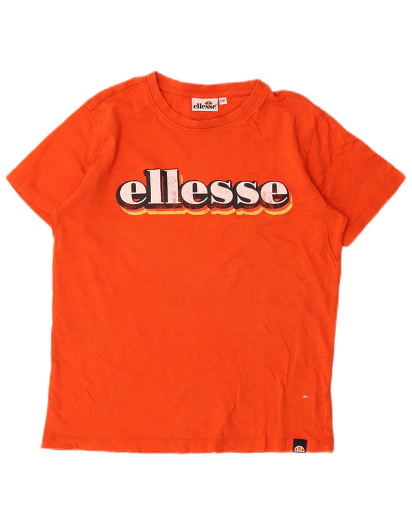 Ellesse Grafik-T-Shirt für Jungen, 11–12 Jahre, Orange