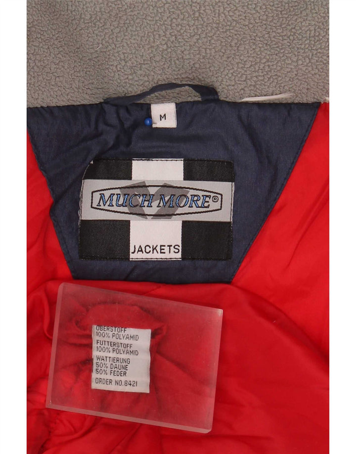 Much More gepolsterte Herrenjacke mit Grafik, UK 38, Mittel, Marineblau, Farbblock