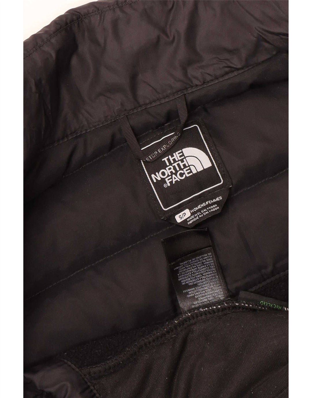 The North Face Womens Oversized Liner Wattierte Jacke UK 10 Small Schwarz