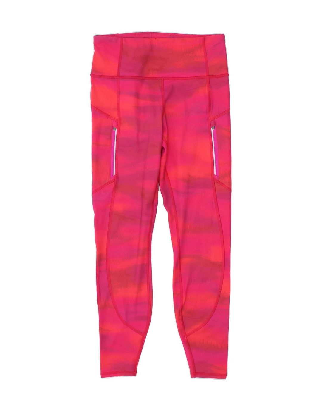 ATHLETA Womens Leggings UK 10 Small Pink Tie Dye Polyester Vintage Athleta and Second-Hand Athleta from Messina Hembry 