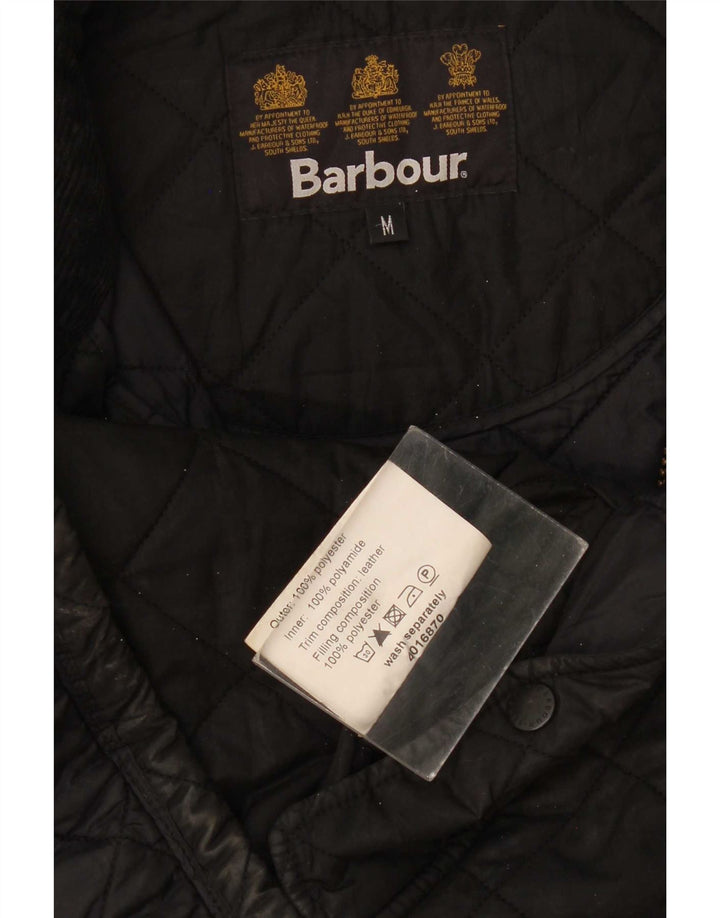 Barbour Herren Steppjacke UK 38 Medium Schwarz Polyester
