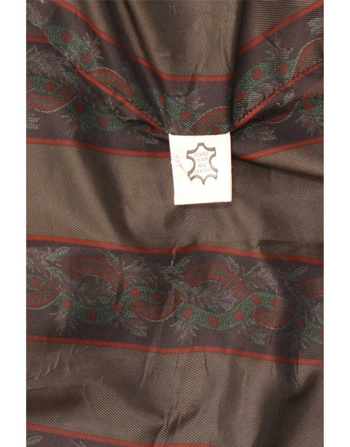Vintage Damen 3-Knopf-Wildleder-Blazerjacke EU 50 3XL Grünes Leder
