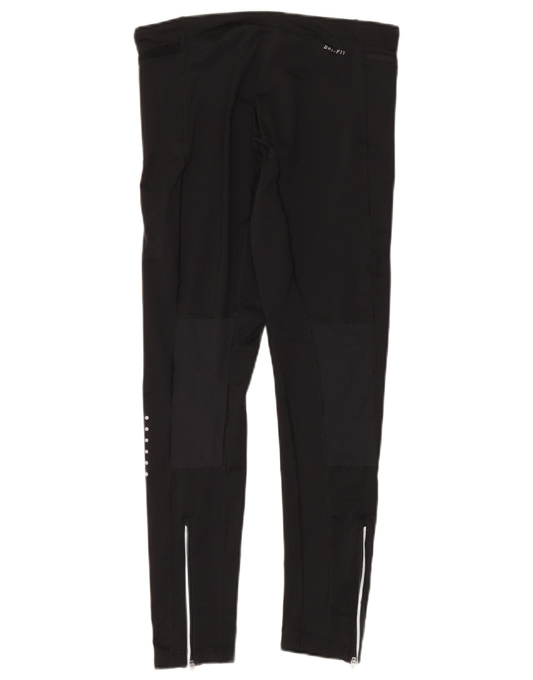 Nike Damen Leggings UK 14 Medium Schwarz Polyester Sport