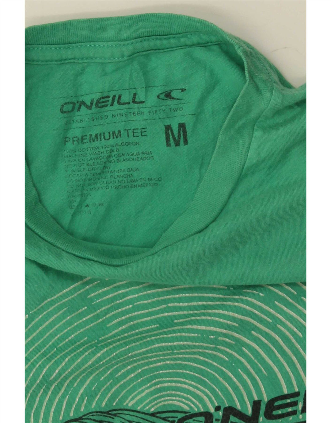 O'Neill Herren Grafik-T-Shirt-Oberteil aus mittelgrüner Baumwolle