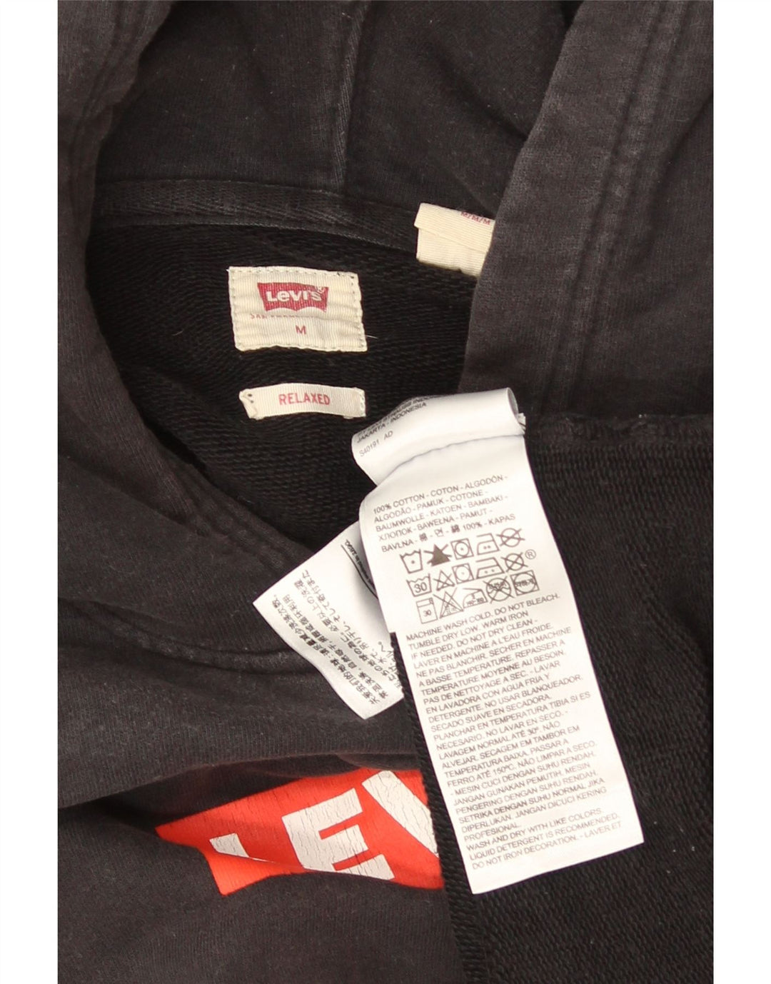 Levi's Herren Relaxed Graphic Hoodie Pullover mittelgraue Baumwolle