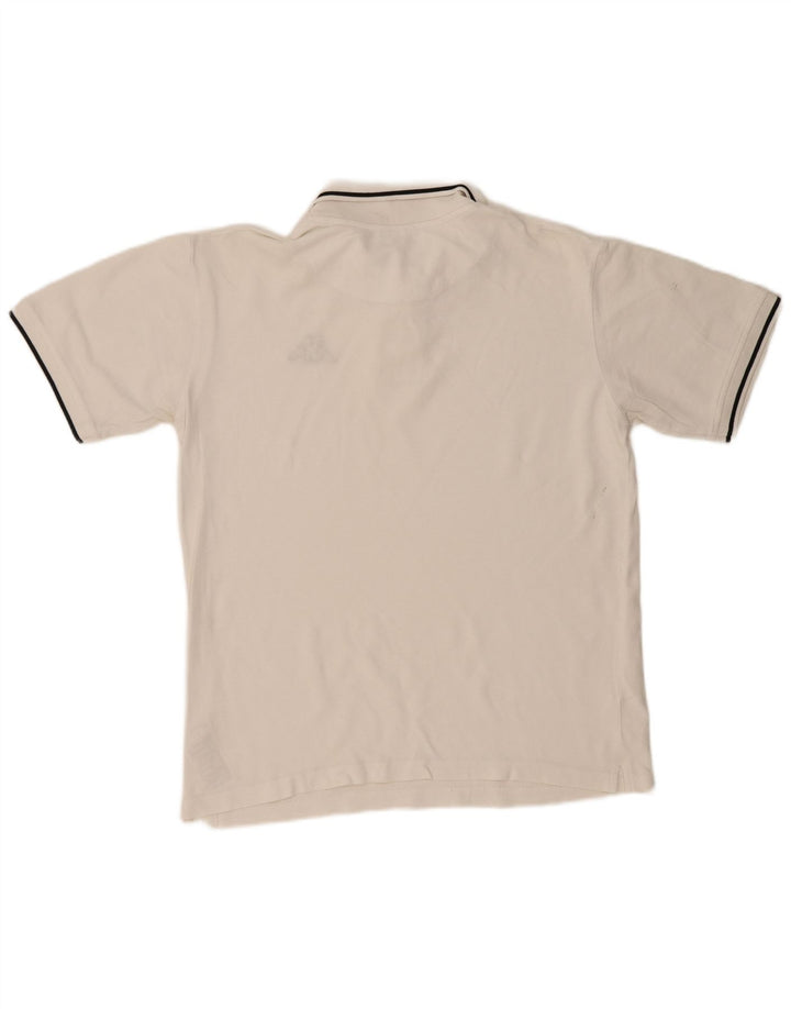 KAPPA Herren-Poloshirt, groß, weiße Baumwolle