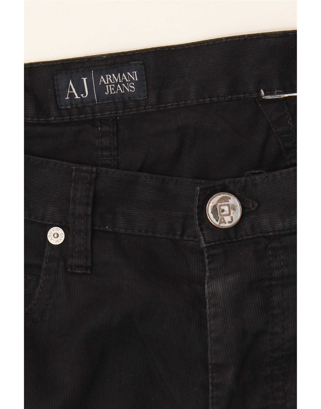 Armani Herren gerade Freizeithose W32 L28 Schwarz
