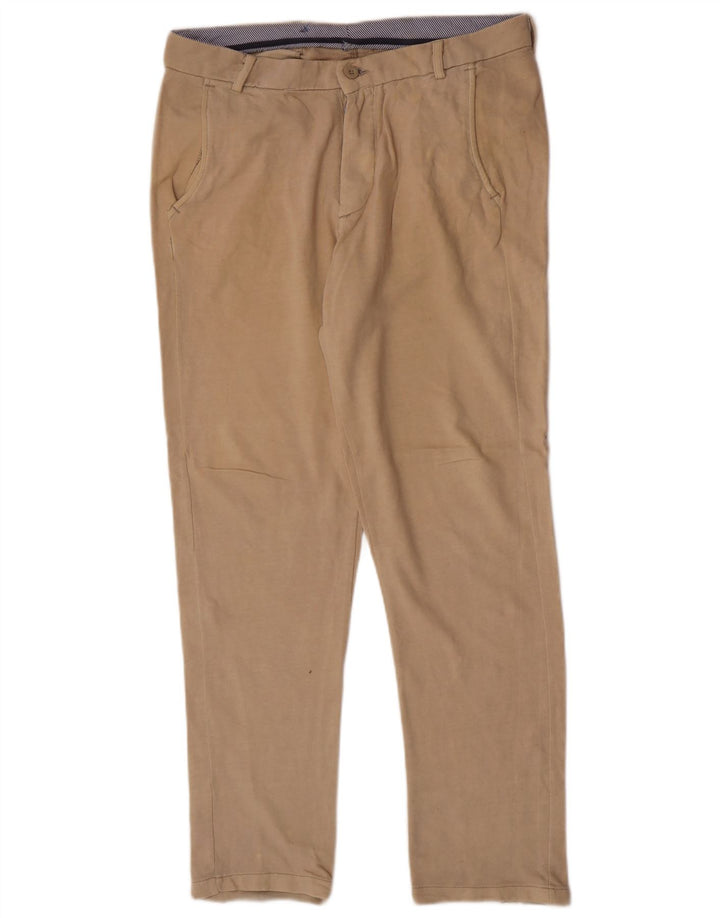 Zara Slim-Fit-Chinohose für Herren, Größe M, W34, L32, Beige