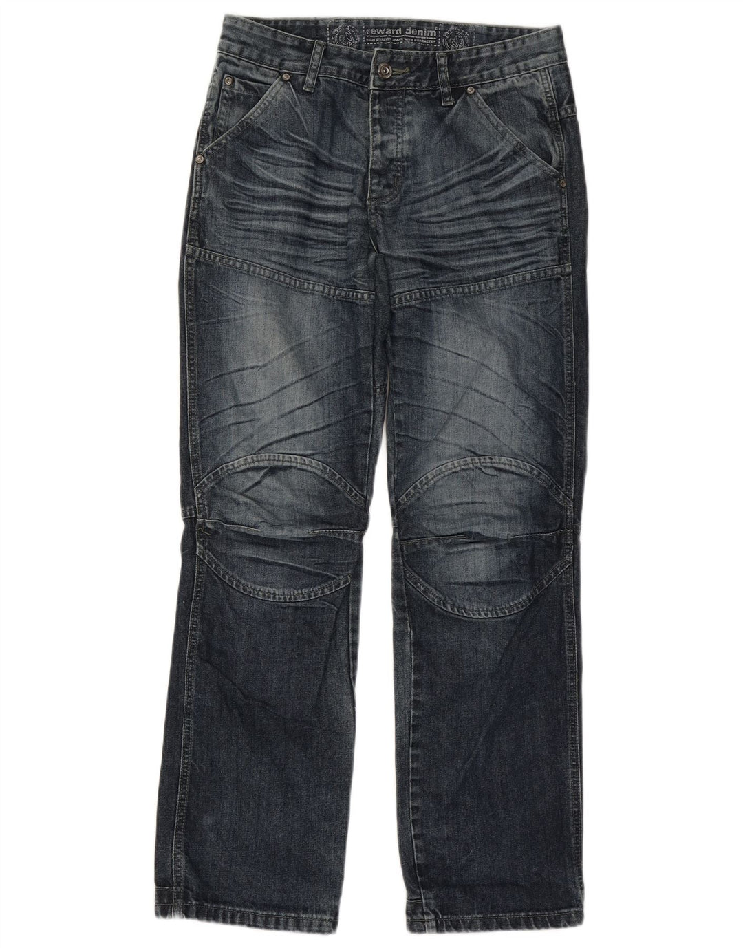 Reward Herren Straight Jeans W32 L32 Marineblau